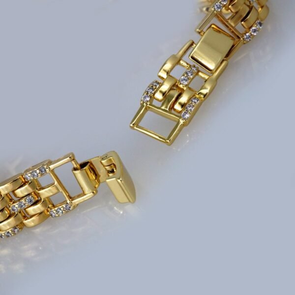 Bracelets Woman/ Manillas Mujer/  14K Real Color/  Zircon Stone// B406 - Image 3