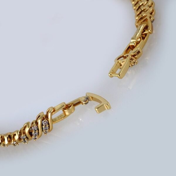 Bracelets Woman/ Manillas Mujer/ 14K Real Color/Zircon Stone// B407 - Image 3