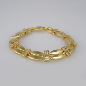 Bracelets Woman/ Manillas Mujer/ 14K Real Color/Zircon Stone// B408