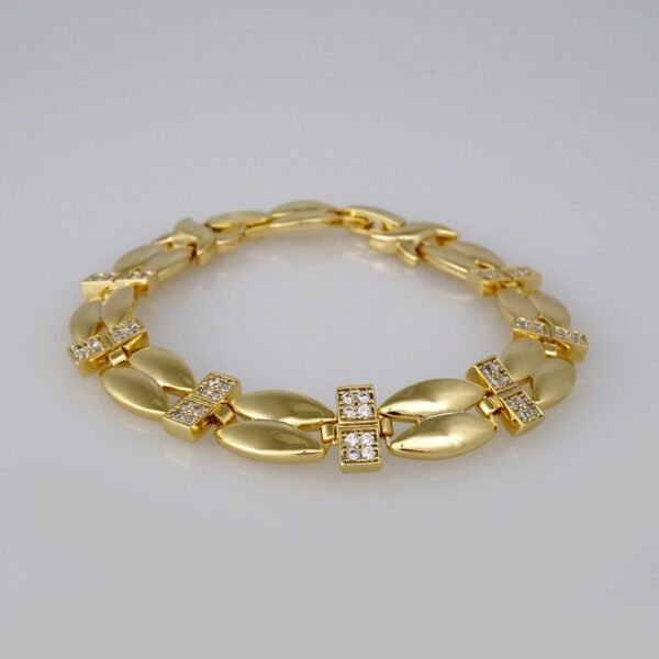 Bracelets Woman/ Manillas Mujer/ 14K Real Color/Zircon Stone// B408