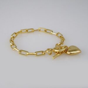 Bracelets Woman/ Manillas Mujer/  14K Real Color/  Plain// B409