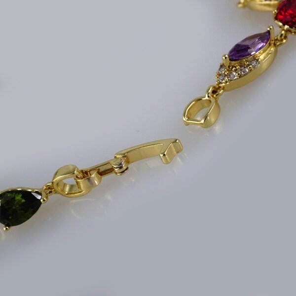 Bracelets Woman/ Manillas Mujer/  14K Real Color/  Zircon Stone// B428 - Image 3