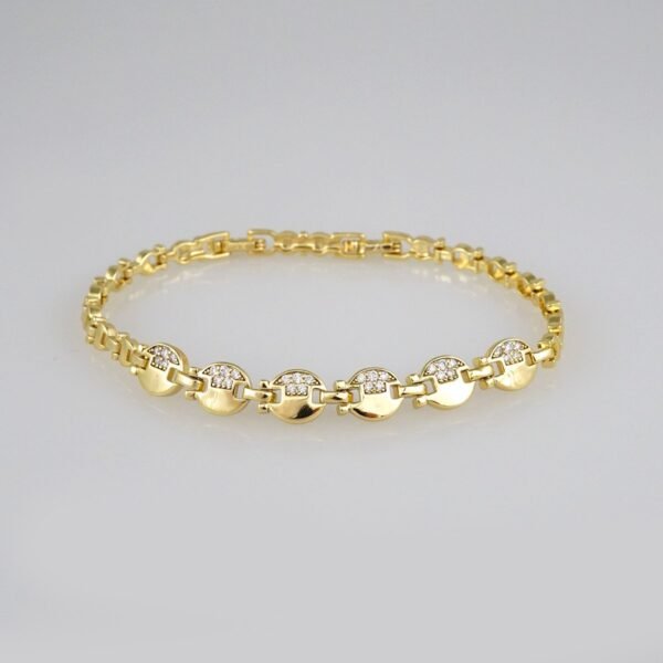 Bracelets Woman/ Manillas Mujer/  14K Real Color/  Zircon Stone// B429
