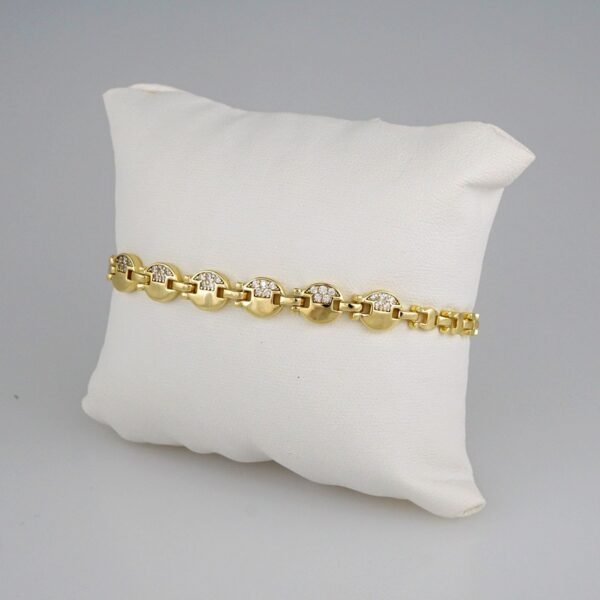 Bracelets Woman/ Manillas Mujer/  14K Real Color/  Zircon Stone// B429 - Image 2