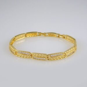 Bracelets Woman/ Manillas Mujer/  14K Real Color/  Zircon Stone// B430