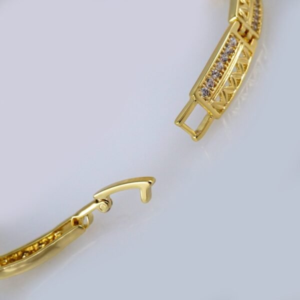 Bracelets Woman/ Manillas Mujer/  14K Real Color/  Zircon Stone// B430 - Image 3