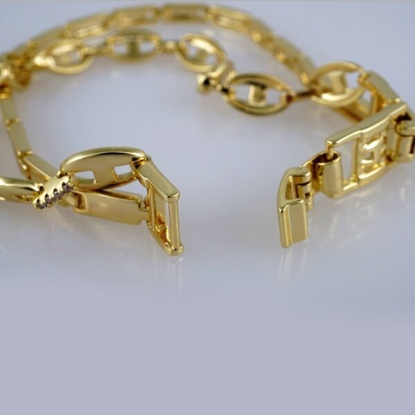 Bracelets Woman/ Manillas Mujer/  14K Real Color/  Zircon Stone// B438 - Image 2