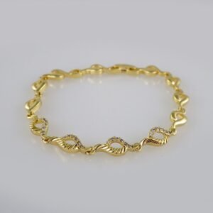 Bracelets Woman/ Manillas Mujer/ 14K Real Color/Zircon Stone// B441