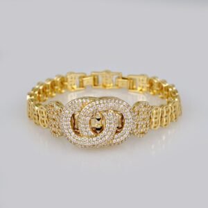Bracelets Woman/ Manillas Mujer/ 14K Real Color/Zircon Stone// B455