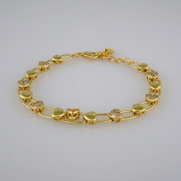 Women Bracelets/ Pulseras Dama/ Zircon Stone/14K Real Color// B479