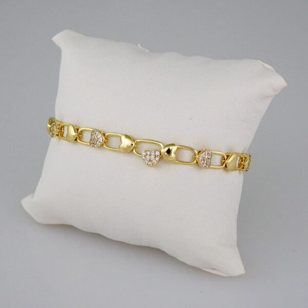 Women Bracelets/ Pulseras Dama/ Zircon Stone/14K Real Color// B479 - Image 2