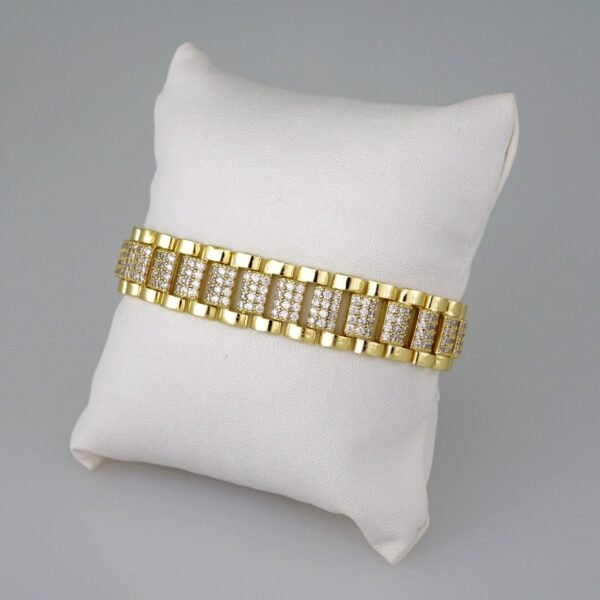 Women Bracelets/ Pulseras Dama/ Zircon Stone/14K Real Color// B494