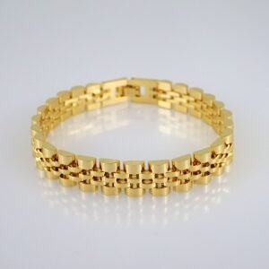 Women Bracelets/ Pulseras Dama/ Plain/14K Real Color// B496