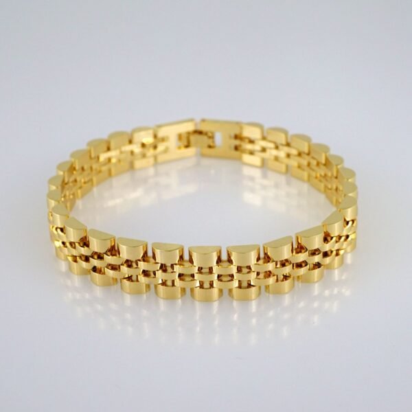 Women Bracelets/ Pulseras Dama/ Plain/14K Real Color// B496