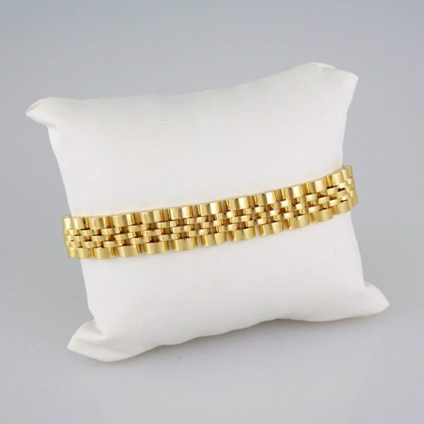 Women Bracelets/ Pulseras Dama/ Plain/14K Real Color// B496 - Image 2
