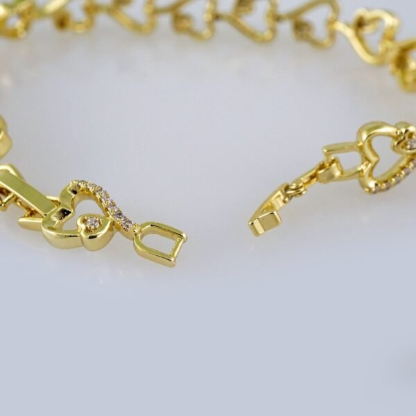 Women Bracelets/ Pulseras Dama/  Zircon Stone/ 14K Real Color// B536 - Image 3