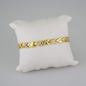 Women Bracelets/ Pulseras Dama/  Zircon Stone/ 14K Real Color// B537