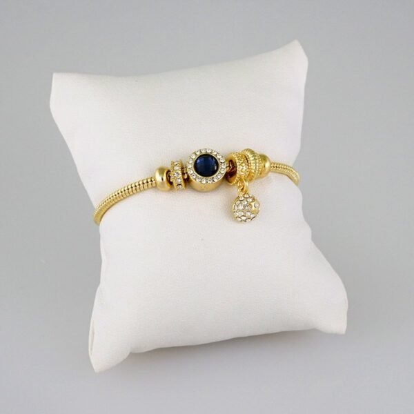 Women Bracelets/ Pulseras Dama/ Zircon Stone/14K Real Color/ Cierre Original// B538 - Image 2