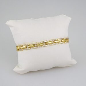 Women Bracelets/ Pulseras Dama/  Zircon Stone/ 14K Real Color// B543