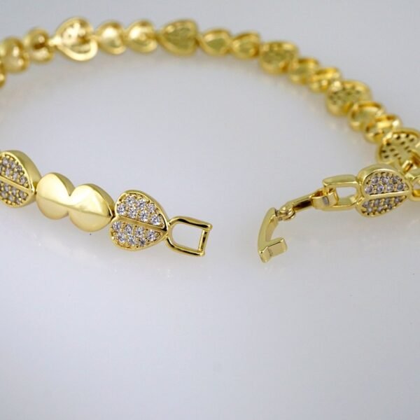 Women Bracelets/ Pulseras Dama/  Zircon Stone/ 14K Real Color// B547 - Image 3