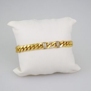 Women Bracelets/ Pulseras Dama/  Zircon Stone/ 14K Real Color// B555