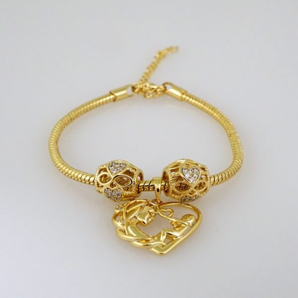 Women Bracelets/ Pulseras Dama/ Zircon Stone/14K Real Color// B557 - Image 2
