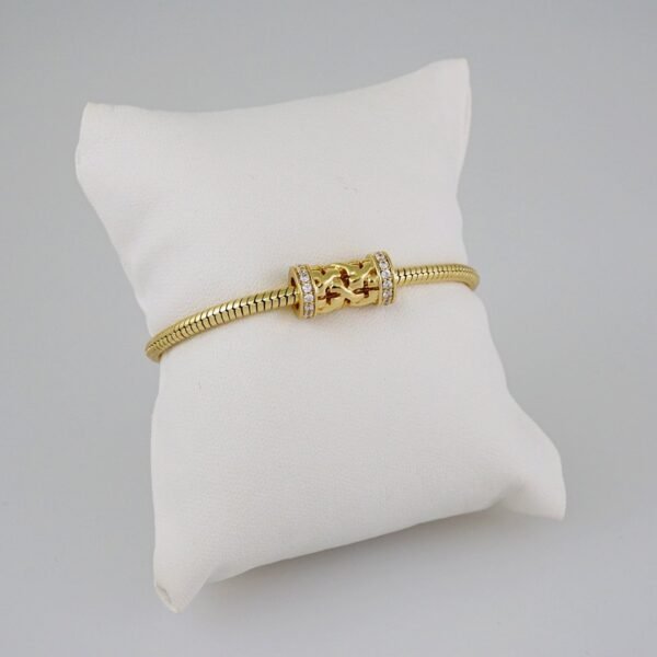 Women Bracelets/ Pulseras Dama/ Zircon Stone/14K Real Color// B571