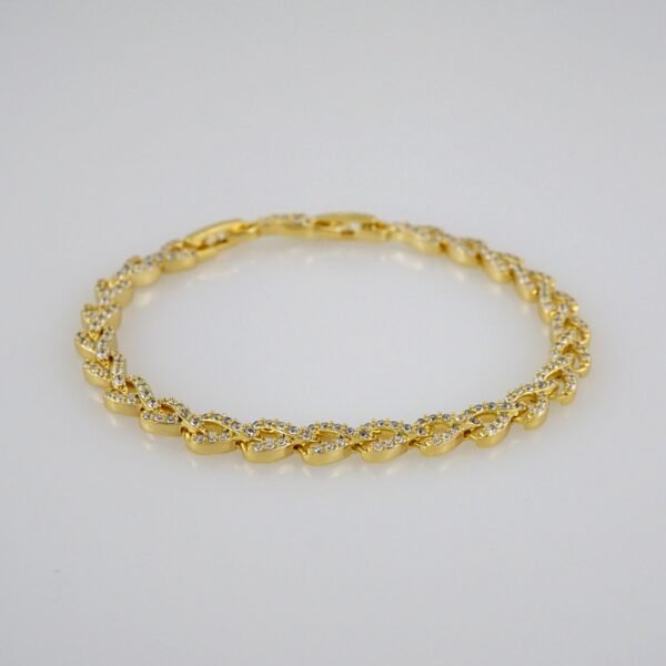 Women Bracelets/ Pulseras Dama/ Zircon Stone/14K Real Color// B572 - Image 2