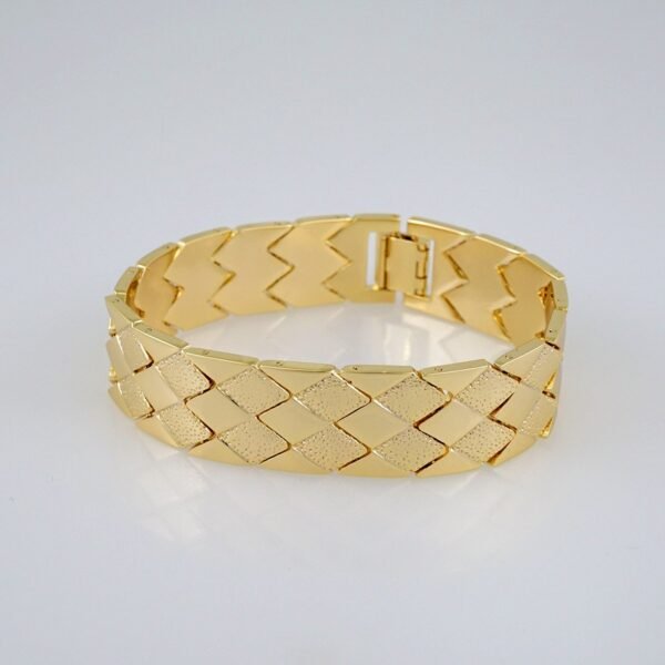 Women Bracelets/ Pulseras Dama/ Plain/14K Real Color// B580 - Image 2