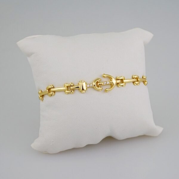 Women Bracelets/ Pulseras Dama/ Zircon Stone/14K Real Color// B623