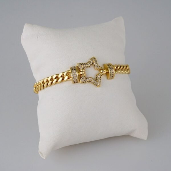 Women Bracelets/ Pulseras Dama/ Zircon Stone/14K Real Color// B631
