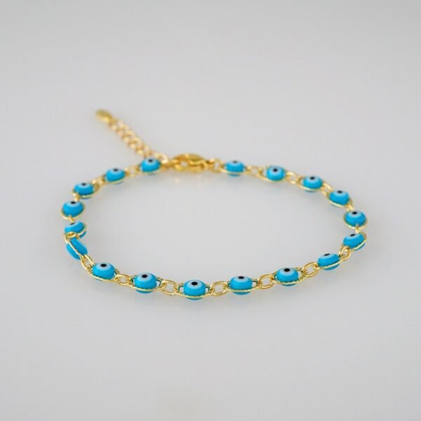 Bracelets Woman/ Pulseras Dama/  Good Luck/  14K Real Color// B636 - Image 2