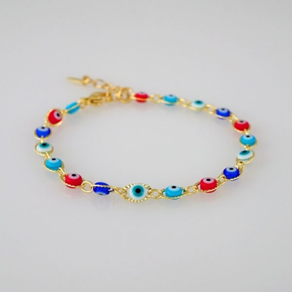 Bracelets Woman/ Pulseras Dama/  Good Luck/  14K Real Color// B637 - Image 2