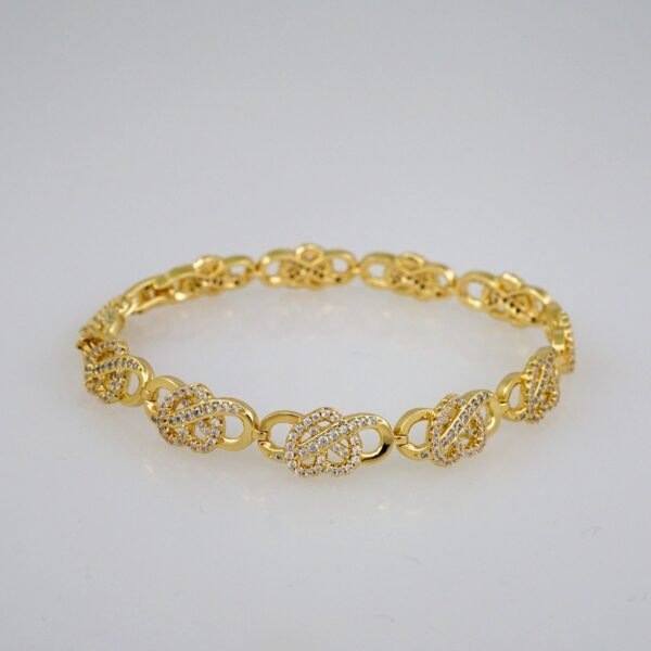 Women Bracelets/ Pulseras Dama/ Zircon Stone/14K Real Color// B659 - Image 2