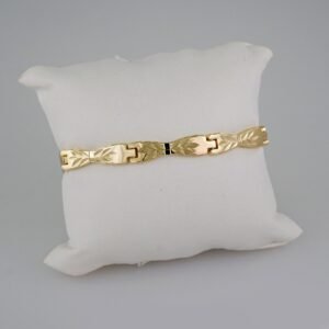 Women Bracelets/ Pulseras Dama/ Plain/14K Real Color// B676