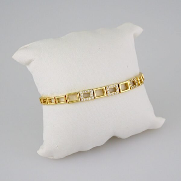 Women Bracelets/ Pulseras Dama/ Zircon Stone/14K Real Color// B689