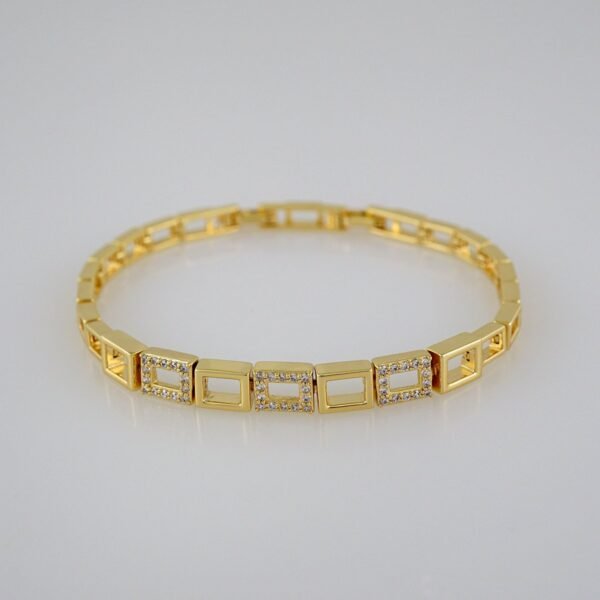 Women Bracelets/ Pulseras Dama/ Zircon Stone/14K Real Color// B689 - Image 2