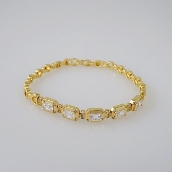 Women Bracelets/ Pulseras Dama/ Zircon Stone/14K Real Color// B710 - Image 2