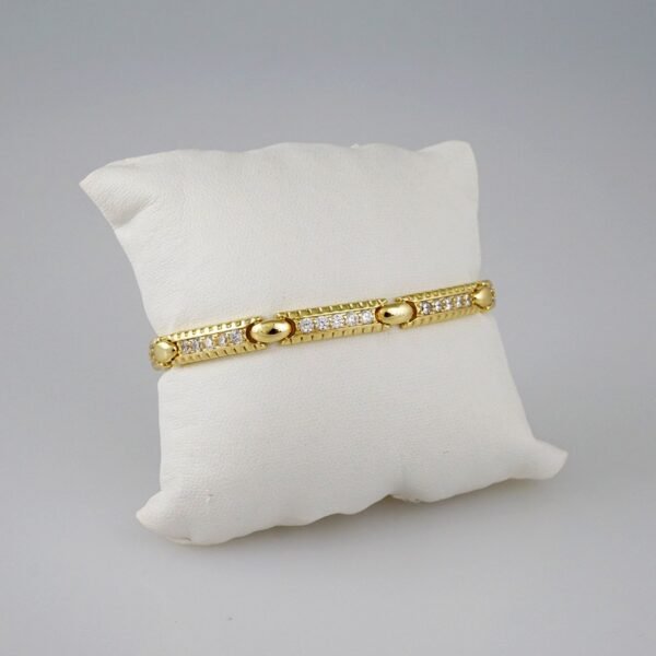 Women Bracelets/ Pulseras Dama/ Zircon Stone/14K Real Color// B734