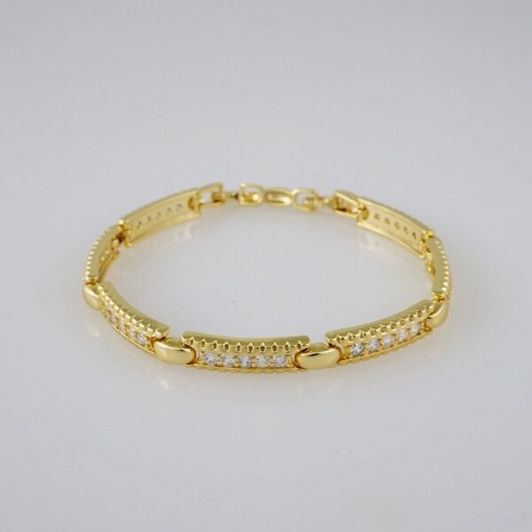 Women Bracelets/ Pulseras Dama/ Zircon Stone/14K Real Color// B734 - Image 2