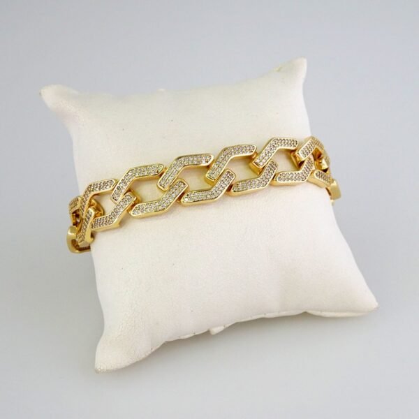 Bracelets / Manillas /  14K Real Color/  Zircon Stone// B767