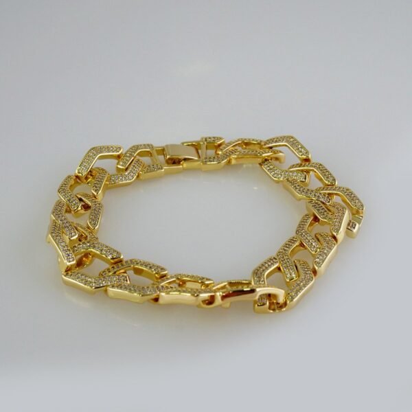 Bracelets / Manillas /  14K Real Color/  Zircon Stone// B767 - Image 2