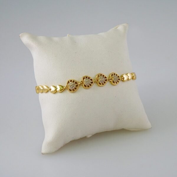Women Bracelets/ Pulseras Dama/ Zircon Stone/14K Real Color// B799