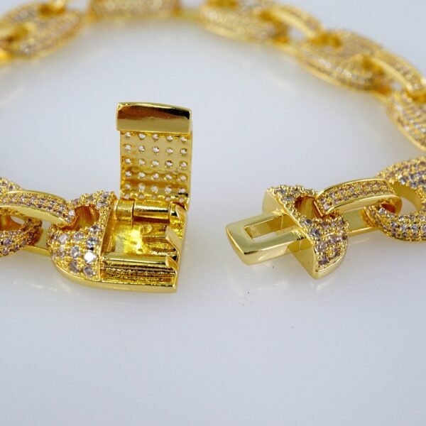 Bracelets / Manillas /  14K Real Color/  Zircon Stone// B827 - Image 3