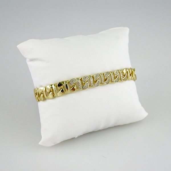 Women Bracelets/ Pulseras Dama/ Zircon Stone/14K Real Color// B851