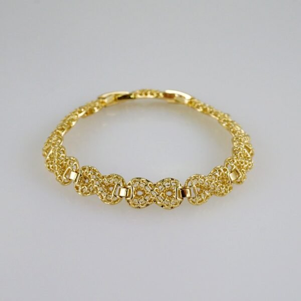 Women Bracelets/ Pulseras Dama/ Plain/14K Real Color// B859 - Image 2