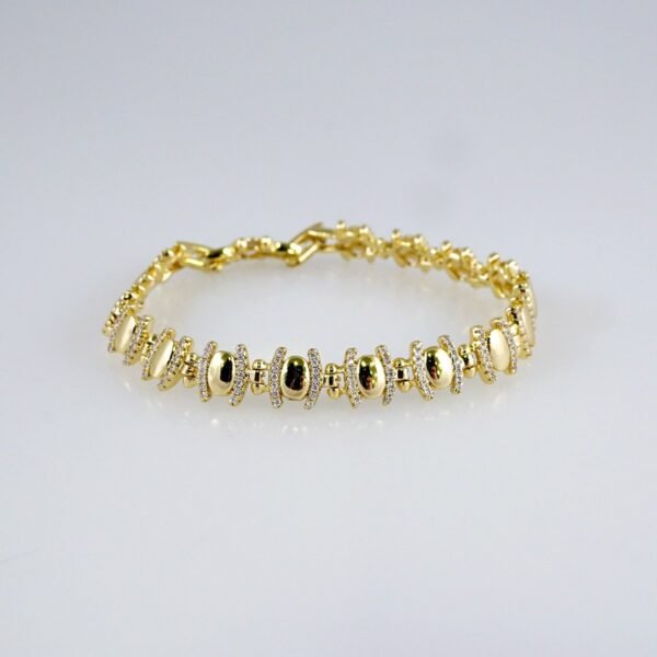Women Bracelets/ Pulseras Dama/ Zircon Stone/14K Real Color// B862 - Image 2
