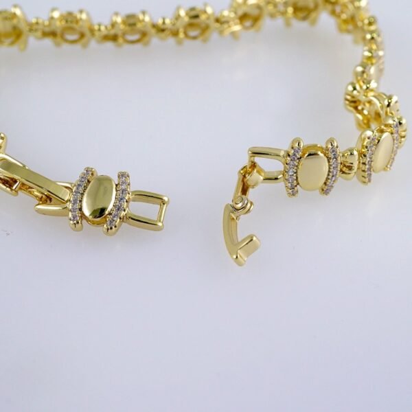 Women Bracelets/ Pulseras Dama/ Zircon Stone/14K Real Color// B862 - Image 3