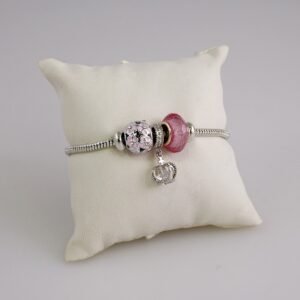 Women Bracelets/ Pulseras Dama/ Zircon Stone/  Silver Color// B885