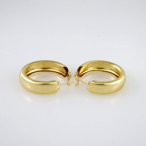Women Earrings/ Aretes Dama/Plain/14k Real Color//  E1021